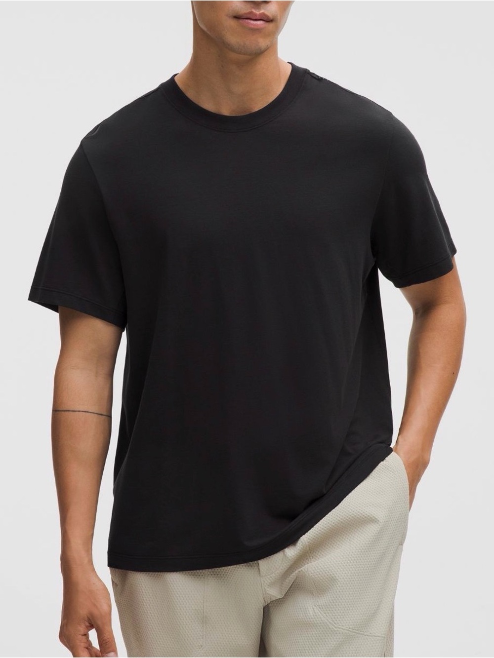 lululemon athletica Black Short-Sleeve Crew Tee